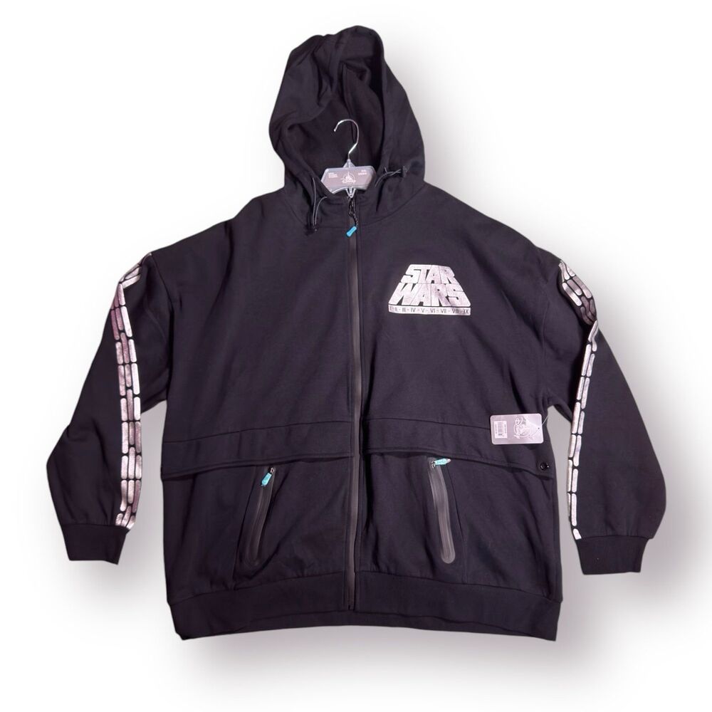 Disney Parks Star Wars A LONG TIME AGO... Zip Hoodie Jacket‎ Size XXL Unisex